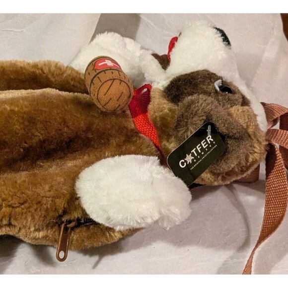 St. Bernard Dog Backpack Plush Tags Cotfer Geneve Swiss Collection Bag Toddler - Picture 5 of 14